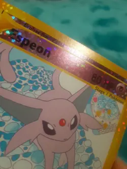 Pokemon English Aquapolis Espeon Box Topper 2002 5"×3.5" Jumbo Over Sized Card - Image 4