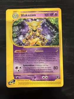 Alakazam 33/165 - Non-Holo Rare - Expedition e-reader - WOTC Pokemon Card - LP - Image 1