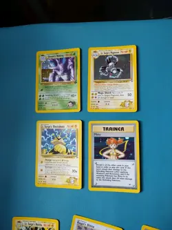 Holo Gym Challenge Heroes Pokemon Card Lot LP/MP Giovanni & Lt Surge Bundle - Image 2
