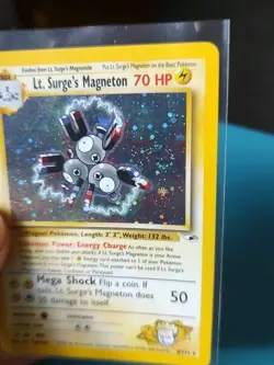 Holo Gym Challenge Heroes Pokemon Card Lot LP/MP Giovanni & Lt Surge Bundle - Image 4