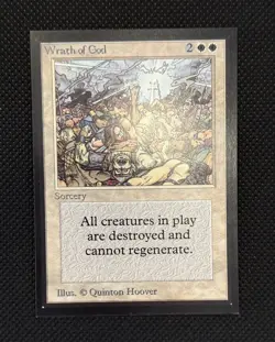 1993 Magic The Gathering MTG Collectors' Edition CE Wrath of God NM+ - Image 1