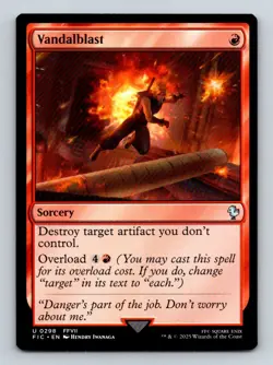 #298 Vandalblast 2025 Final Fantasy Commander * Uncommon - Image 1