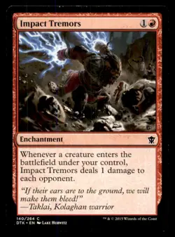 MTG Impact Tremors LP Light Play Dragons of Tarkir [3173] - Image 1