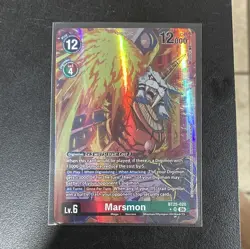 Bandai Digimon Card Game Marsmon BT5-020 BT5 SR Foil Alt Art ENG - Image 1