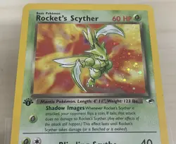 Rockets Scyther 1st Edition Holo Gym Heroes Card 13/132 - Image 3