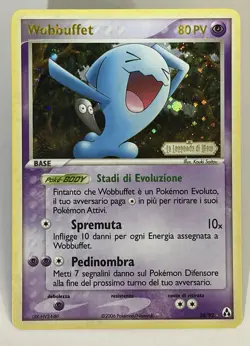 Wobbuffet 28/92 Italian Holo Rare Pokemon Card EX Legend Maker 2006 - Image 1