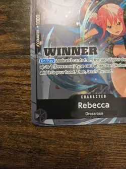 Rebecca (Winner Pack 2025 Vol. 2) OP04-092 R Foil One Piece Promotion Cards NM - Image 2