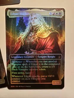 Edgar Markov FOIL PROXY Card (FOIL ERROR) with Custom Fantasy Art Design - Image 1