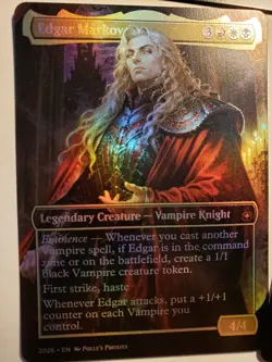 Edgar Markov FOIL PROXY Card (FOIL ERROR) with Custom Fantasy Art Design - Image 2