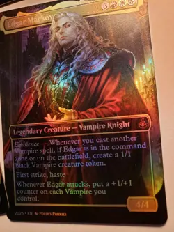 Edgar Markov FOIL PROXY Card (FOIL ERROR) with Custom Fantasy Art Design - Image 3