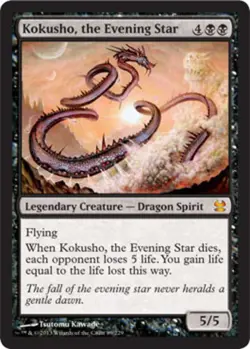 1x Kokusho, the Evening Star Light Play, English Modern Masters MTG Magic - Image 1
