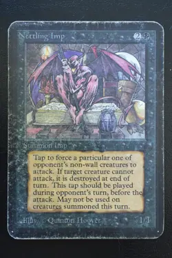 Magic The Gathering MTG NETTLING IMP Alpha Edition HP Damaged - Image 1