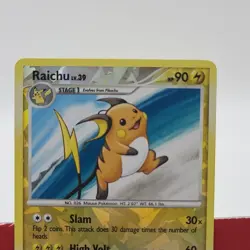 Pokemon TCG Raichu 003/017 POP Series 9 Reverse Holo Rare Stage 1 HP 90 - Image 2