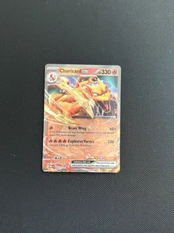 Pokemon TCG Double Rare Charizard EX 006/165 Scarlet & Violet 151 - Image 1