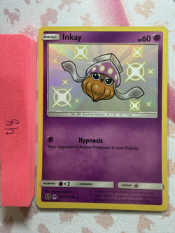 Pokemon TCG Inkay Baby Shiny SV11/SV94 Rare Holo NM - Image 1