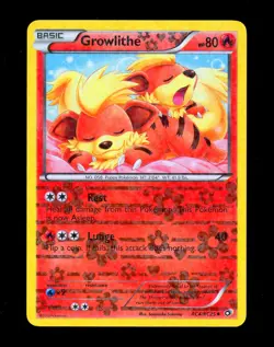 2013 Pokemon GROWLITHE Legendary Treasures RADIANT COLLECTION Holo Card RC4/RC25 - Image 1