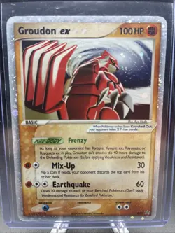 Pokemon Groudon EX 038 Black Star Promo Ultra Holo Card - Image 1
