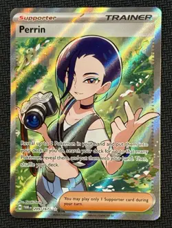 Pokemon TCG - Twilight Masquerade - Perrin Full Art - 209/167 NM - Image 1