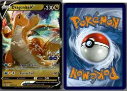 2022 Pokemon, Sword & Shield Promos, #SWSH235 Dragonite V, Holo Black Star Promo - Image 1