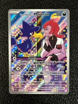 Team Rocket's Murkrow 200/182 - Destined Rivals - IR - Pokemon TCG NM MINT !!! - Image 1