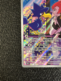 Team Rocket's Murkrow 200/182 - Destined Rivals - IR - Pokemon TCG NM MINT !!! - Image 5