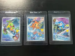 Pokemon First Partner Illustration Collection Series 1 Sinnoh Gen 4 Starters Set - Image 1