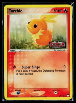 Pokemon Torchic 67/108 EX Power Keepers REVERSE HOLO DMG - Image 1