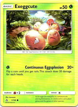 Exeggcute 1/156 Common Ultra Prism Pokemon Near Mint - Image 1