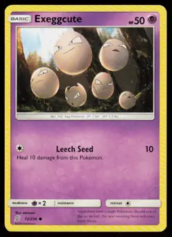 Exeggcute 73/236 Common Unified Minds Pokemon Near Mint - Image 1