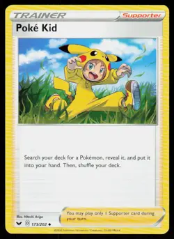 Poke Kid 173/202 Uncommon Sword & Shield Pokemon Near Mint - Image 1