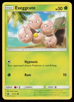 Exeggcute 4/111 Common Crimson Invasion Pokemon Near Mint - Image 1