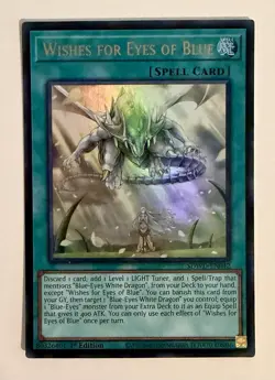 Yugioh Wishes for Eyes of Blue SDWD-EN042 Ultra Rare 1st Ed NM - Image 1