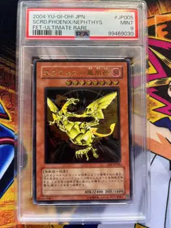 Sacred Phoenix Of Nephthys FET-JP005 Ultimate Rare Yugioh Japanese PSA 9 - Image 1