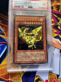 Sacred Phoenix Of Nephthys FET-JP005 Ultimate Rare Yugioh Japanese PSA 9 - Image 3
