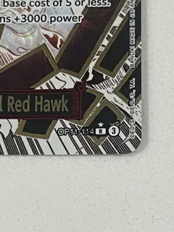 Gum-Gum Fire-Fist Pistol Red Hawk OP11-114 Alternate Art One Piece Card ENGLISH - Image 3