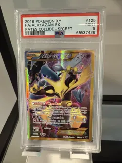 2016 Pokemon XY FA/M Alakazam EX Fates Collide Secret - Image 1
