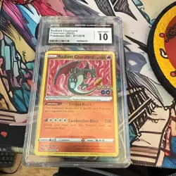 Radiant Charizard 011/078 Pokemon GO Holo - CGC Gem Mint 10 - Image 1