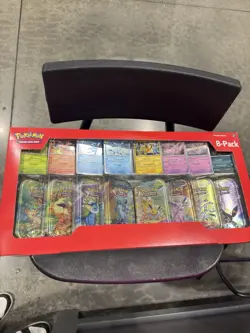 Pokemon TCG Prismatic Evolutions Mini Tins, Complete Set of 8, Sealed - Image 1