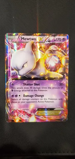 Pokemon TCG Mewtwo EX XY Black Star Promos XY107 Holo Promo #XY107 - Image 1