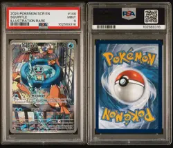 PSA 09 SQUIRTLE 148/2024 POKEMON SCR EN-STELLAR CROWN | ILLUSTRATION RARE - Image 3
