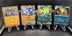 Pokemon Prismatic Evolutions Lucario Tyranitar ex Premium Collection Stamp Promo - Image 1