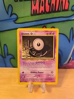 Pokemon TCG Unown [U] 51/75 Neo Discovery Regular LP Ships In Top Loader - Image 1