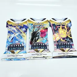 Pokemon Silver Tempest Sleeved Booster Pack Hanger Lot of 3 - Image 1
