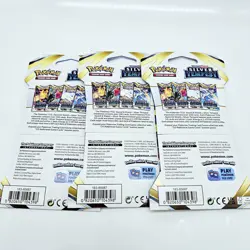Pokemon Silver Tempest Sleeved Booster Pack Hanger Lot of 3 - Image 2