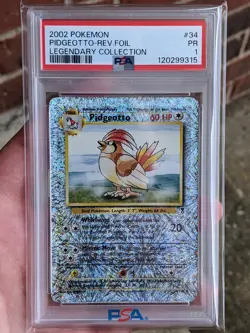 Pokemon Legendary Collection Reverse Holo Pidgeotto #34/110 PSA 1 PR - Image 1