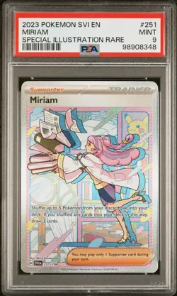 2023 POKEMON SVI EN-SCARLET & VIOLET SPECIAL ILLUSTRATION RARE #251 MIRIAM PSA 9 - Image 1