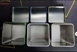 Pokemon TCG Stacking Tins - Blue, Yellow, Green EMPTY Lot (Set of 3) - Image 5