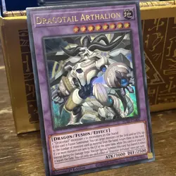 Yugioh! TCG - Dracotail Arthalion - Ultra Rare - JUSH-EN006 - Justice Hunters - Image 1