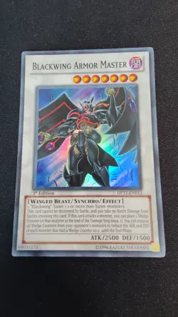 Yu-Gi-Oh! | Blackwing Armor Master | DP11-EN013 | Super Rare - Image 1