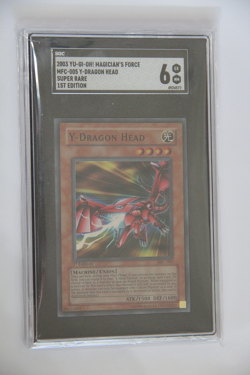 2003 YU-GI-OH MAGICIAN'S FORCE MFC-005 DRAGON HEAD SUPER RARE 1st Ed SGC 6 - Image 2